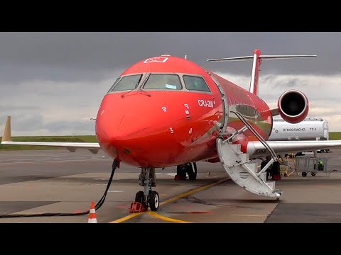 Видео: ✈Летим! На дачу за 300 рублей* Москва - Калуга / Bombardier CRJ-200 РусЛайн