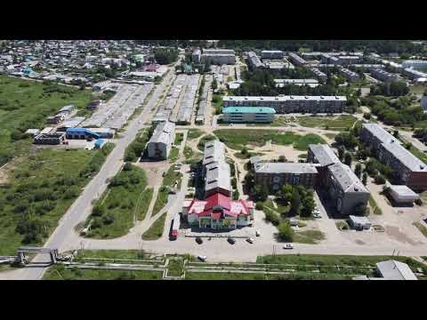 Видео: Посёлок Селенгинск с птичьего полёта. Лето и атакующие стрижи!