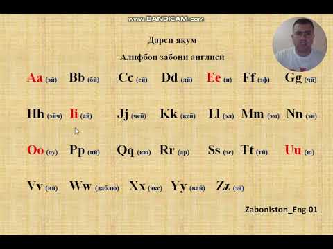 Видео: Англисӣ барои навёдгирон - дарси 1