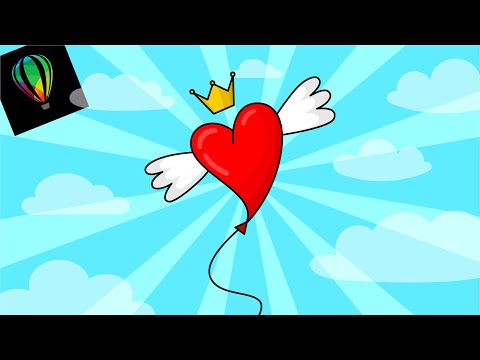 Видео: Рисунок сердца. Векторная графика. Corel DRAW