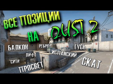 Видео: ВСЕ ПОЗИЦИИ НА НОВОМ DUST 2