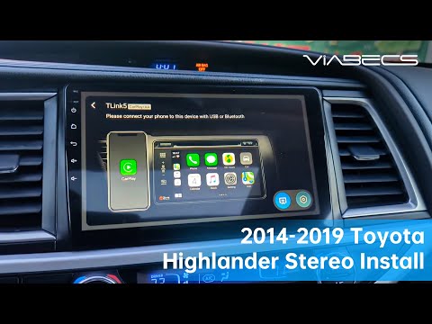 Видео: Обновите стереосистему Toyota Highlander 2014–2019 годов с помощью беспроводного радио ViaBecs Ca...