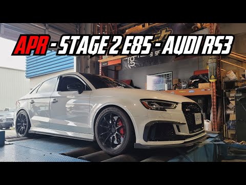 Видео: АПР - Этап 2 E85 - Audi RS3 - Тестирование на динамометре и дрэг-рейсинг на четверть мили!!!