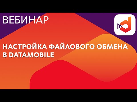 Видео: Настройка файлового обмена в DataMobile