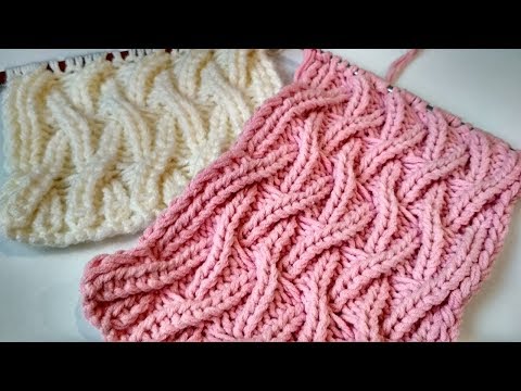 Видео: Узор спицами "Танцующие косы". Еще один простой узор в вашу коллекцию