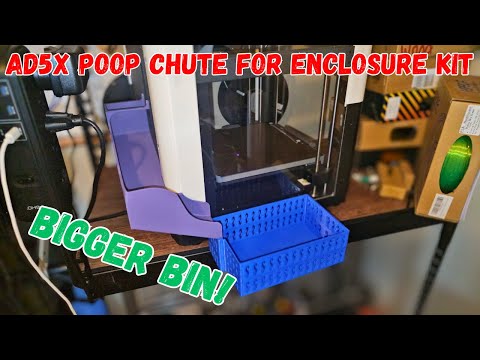 Видео: Комплект для установки желоба для фекалий Flashforge AD5X