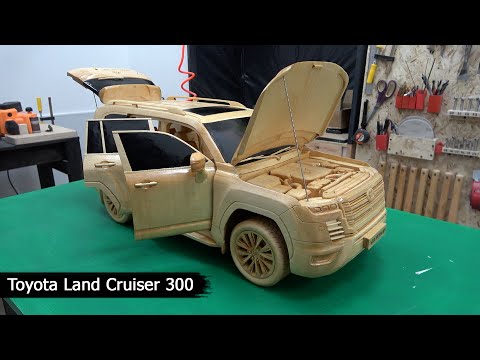 Видео: Резьба по дереву - Toyota Land Cruiser 300 - Деревообработка