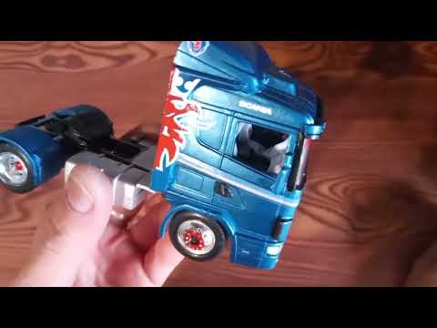 Видео: 41.  SCANIA 124L  400. NEW Rey. Conversione. 1/43m.. Сканія. Модель конверсія.