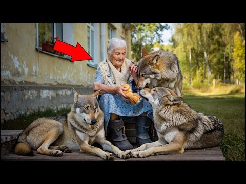 Видео: Сельская учительница кормила волков у школы… Её секрет раскрыли через 20 лет!