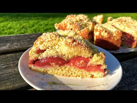 Видео: Нежный Пирог со Сливами | Дрожжевое Тесто за 5 Минут | Без Замеса | Смешал и Готово