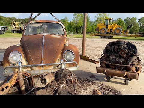 Видео: Восстановление VW Beetle — очистка деталей шасси