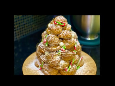 Видео: КРОКЕМБУШ (ЁЛКА ИЗ ПРОФИТРОЛЕЙ)🎄 Croquembouche(Profiteroles TOWER)