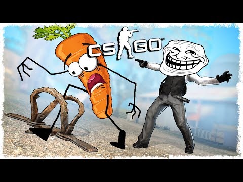Видео: МОРКОВКА МАНЬЯК vs ТРОЛЛЬ В CS:GO!!!