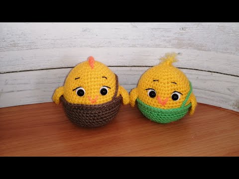 Видео: Цыплята крючком очень просто.