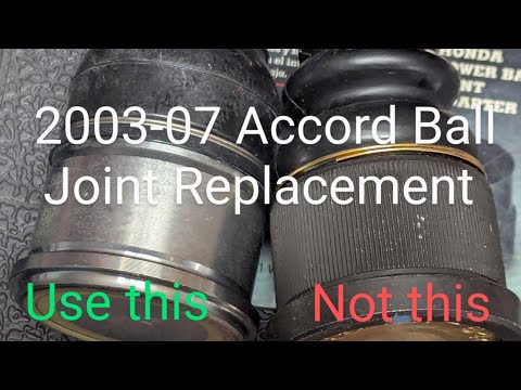 Видео: Замена передней нижней шаровой опоры Honda Accord 2003-2007 гг.
