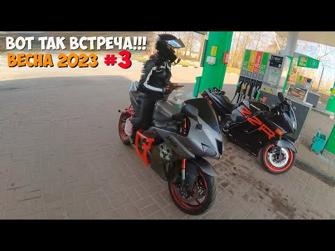 Видео: ДЕВУШКА на спорт байке ПРОХВАТ на КАВАСАКИ ЗЗР 1100 мото сезон 2023