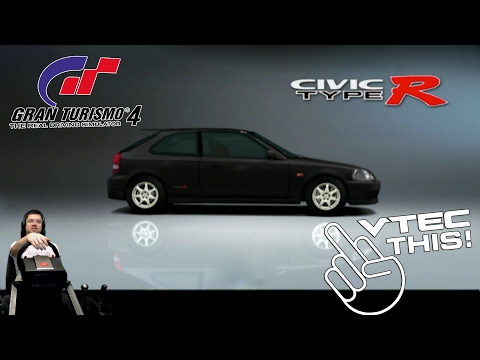 Видео: Первая тачка - it's time to VTEC! Gran Turismo 4К на ПК + руль Fanatec CSL Elite