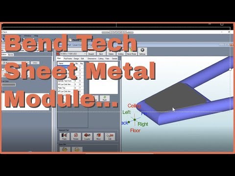 Видео: Модуль листового металла Bend Tech