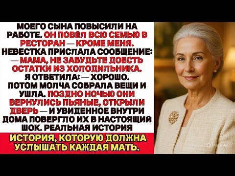 Видео: — Мам, не забудьте доесть остатки из холодильника.Я была в шоке.