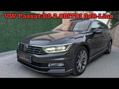 Видео: VW Passat B8 3xR-Line 2.0BiTDI 240кс. - разтоварване и преглед на автомобила 