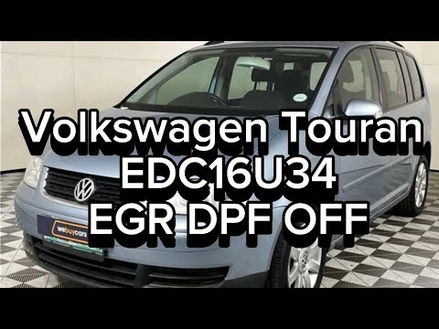 Видео: Volkswagen Touran прошивка ЭБУ EDC16U34 EGR DPF OFF KESS FOXFLASH
