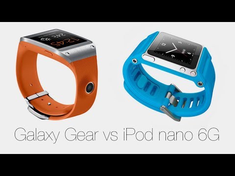 Видео: Galaxy Gear vs iPod nano 6G - какие "часы" лучше?