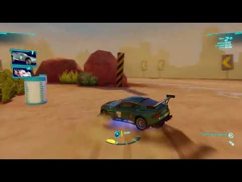 Видео: Тачки 2 (Xbox 360) - Боевой Заезд - 3 круга - Тяжелая Сложность - Заезд "Каньон" - Найджел Газли
