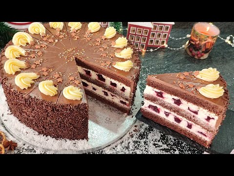 Видео: Один из самых вкусных 🎄Рождественских тортов! Торт Очень благородный, сочный и вкусный!