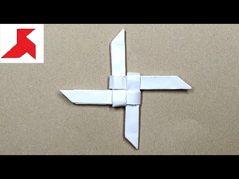 Видео: DIY – Как сделать большой летающий СЮРИКЕН из бумаги А4