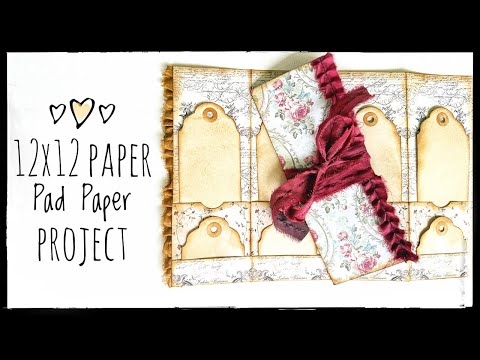 Видео: Двусторонняя бумажная поделка 12x12 — Учебное пособие