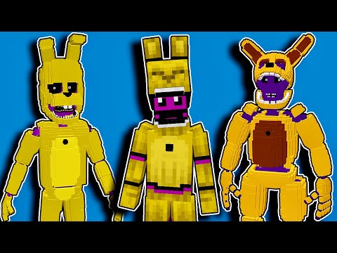 Видео: ВСЕ СПРИНГБОННИ В МАЙНКРАФТ фнаф Fnaf Minecraft