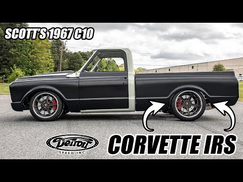Видео: Corvette IRS в C10!? - Scott's C10 1967 года - Detroit Speed