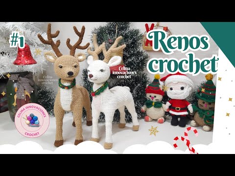 Видео: Рождественский олень крючком. Урок №1 от Celina Innovaciones Crochet.