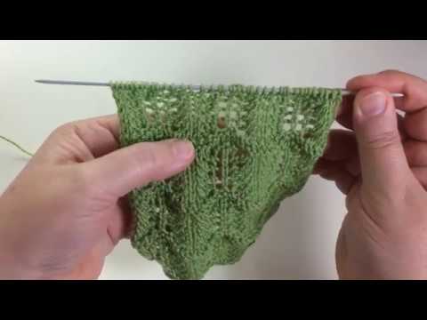 Видео: Шетландское кружево. Вязание спицами.