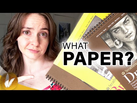 Видео: Какую бумагу использовать для цветных карандашей | Лучшая бумага для выбора