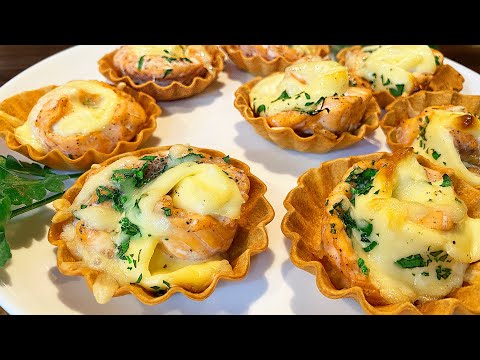Видео: Рыбная закуска в тарталетках на праздничный стол!
