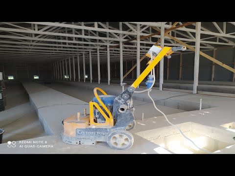 Видео: ШЛИФОВКА БЕТОННЫХ ПОЛОВ В КРОЛЬЧАТНИКЕ.