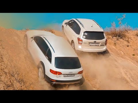 Видео: БЛОНДИНКА за рулем AUDI заставит дрожать SUBARU FORESTER , ТИГУАН и TOYOTA RAV4