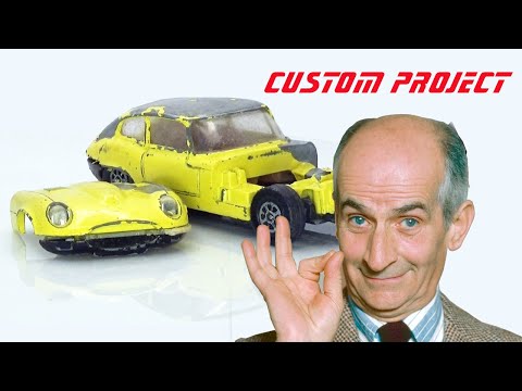 Видео: Сборка удлиненного Jaguar E type V24 из фильма «Маленький бенедикт» с Луи де Фюнесом.