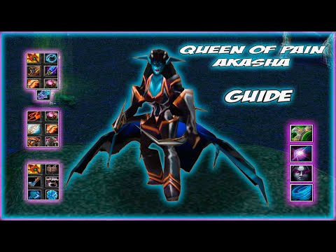 Видео: Queen of Pain Akasha Guide | Мид и Хардлайн позиции, как их отстоять на этом герое?