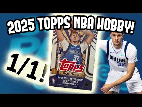 Видео: 1/1 попадание!! Баскетбольная коробка Topps NBA 2025 года!! Авто!