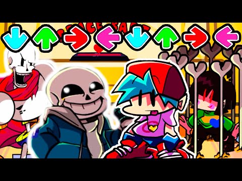Видео: ТОП МОД АНДЕРТЕЙЛ FNF ! - Friday Night Funkin' Vs Chara, Sans & Papyrus Week