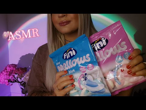 Видео: ASMR Eating Marshmallow ♡ АСМР Итинг Маршмеллоу 🌸🫐🍬