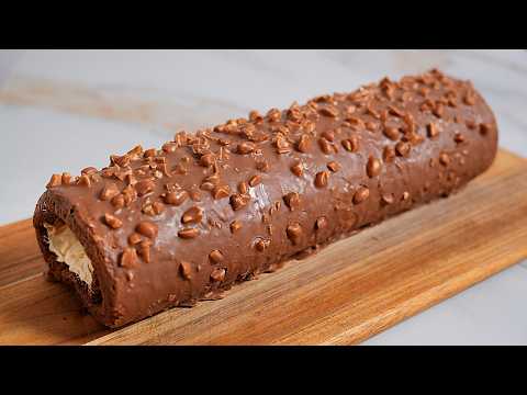 Видео: ВАС БУДУТ НОСИТЬ НА РУКАХ! Божественно вкусный шоколадный рулет Сникерс