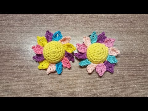 Видео: МК резинка для волос Цветок#crochetknit #knitting #вязание #крючкомвязание