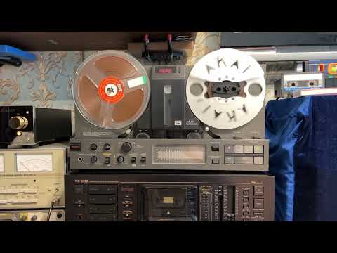 Видео: Akai GX-77, запись с винила