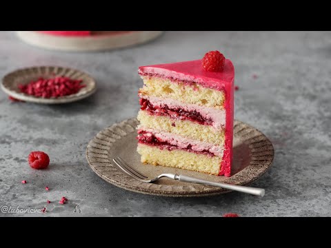 Видео: Очень вкусный МАЛИНОВЫЙ ТОРТ ✶ Торт с малиной ✶ Малиновый крем, малиновая начинка, нежный бисквит