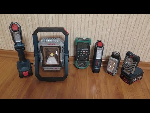 Видео: тараканьи бега, Ч - Х: Люмены и Люксы - Bosch GLI: VariLED & DeciLED & 12V-300 & 18V-300 & 18V-1900