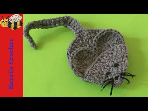 Видео: Учебное пособие по вязанию крючком - Как сделать мышку