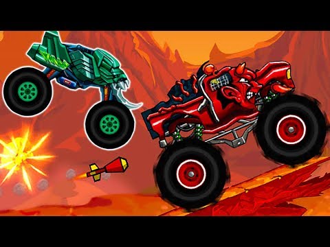 Видео: МАШИНКИ MAD TRUCK CHALLENGE Новый Грузовик ХИЩНИК VS БОСС Помпеи - Мульт Игра как Машина Ест Машину